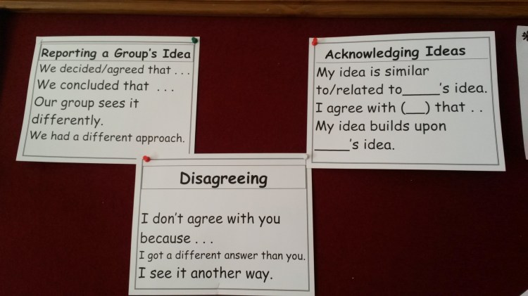 From a sixth grade classroom 